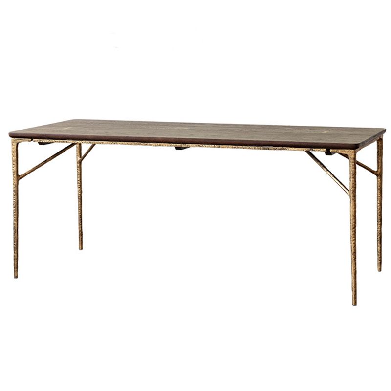 Eigentijdse stijl massief houten bord rechthoek eettafel 4 poten tafel voor thuis