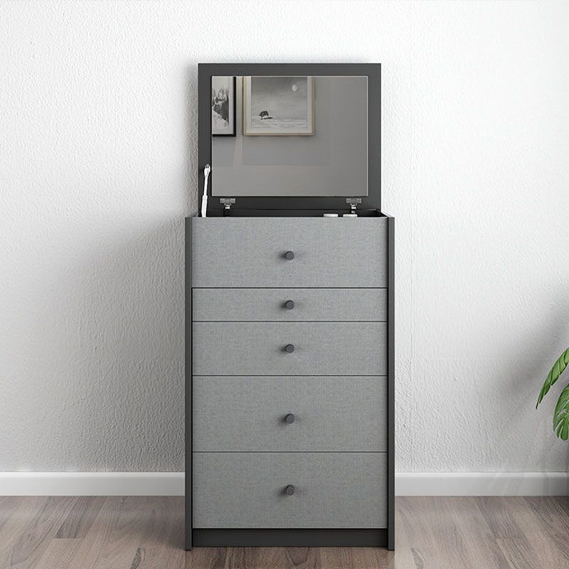 Make-up Vanity with 5 Storage Drawers 15.74" Wide Wooden Dresser