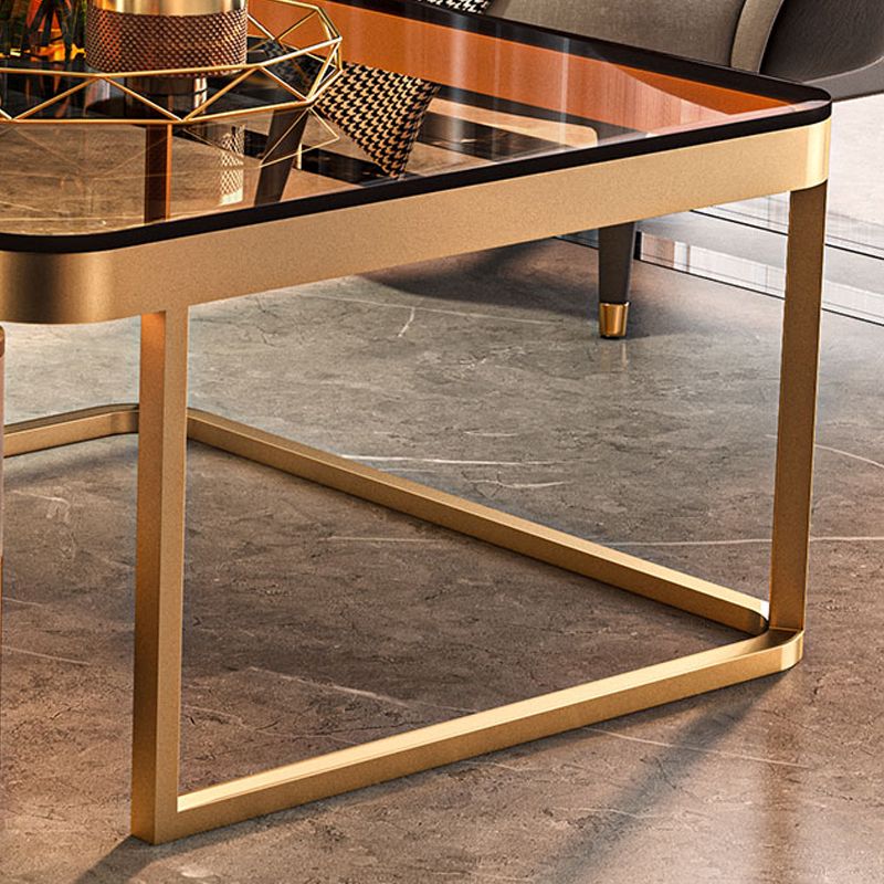 Frame Coffee Table Slate/Glass Top Coffee or End Table with Drawer