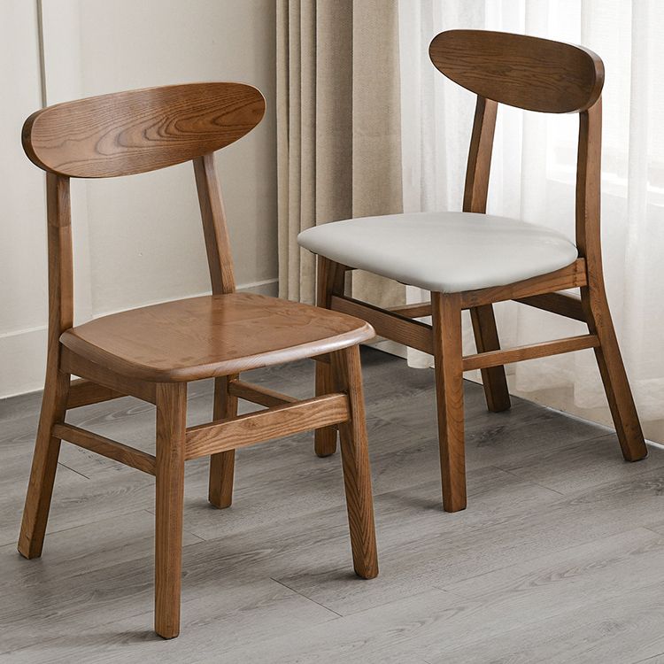 Traditional Kitchen Dining Chairs Solid Wood Open Back Side Chair