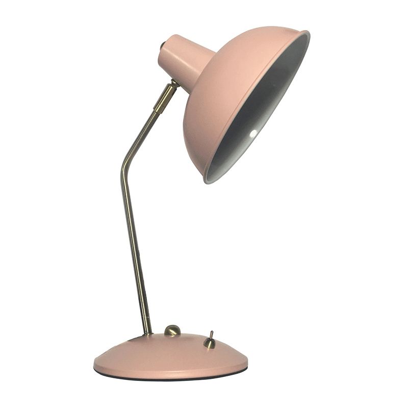 Bowl Shaded Bedside Reading Lamp Iron 1 Head Macaron Style Table Light