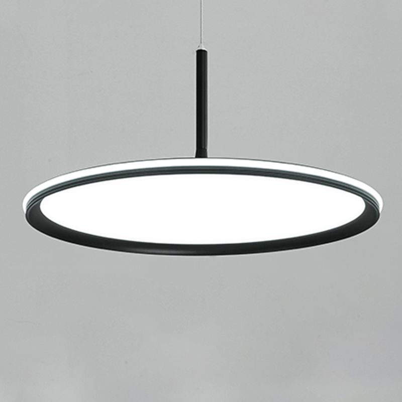 Siliconen cirkelvormige LED hanglamp in moderne beknopte aluminium indoorhangende lamp