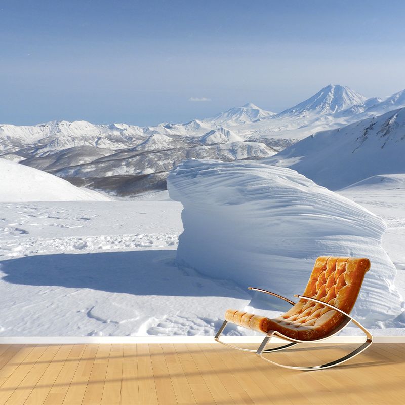 Mountain View Removable Mural Wallpaper for Dining Room, Moisture Resistant