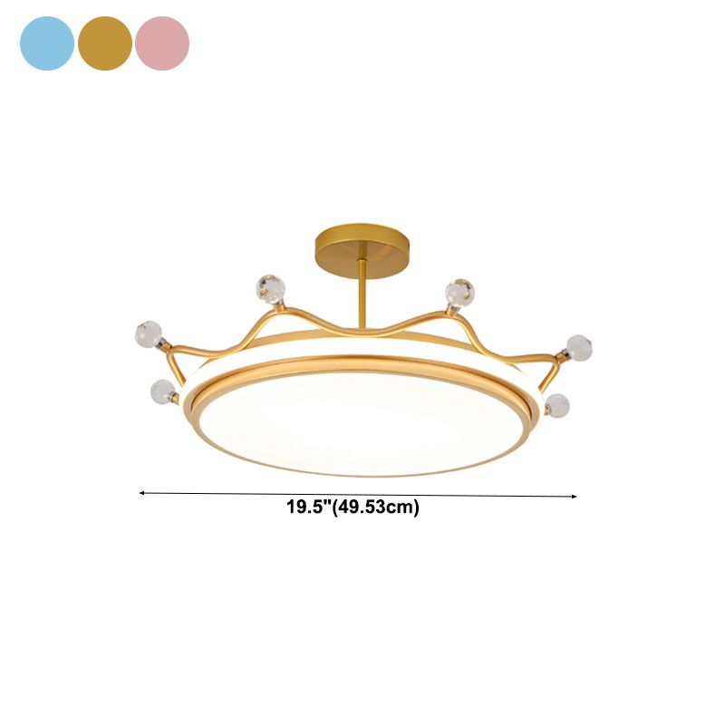 Modern Style LED Ceiling Light Colorful Flush Mount Light Fixture for Bedroom