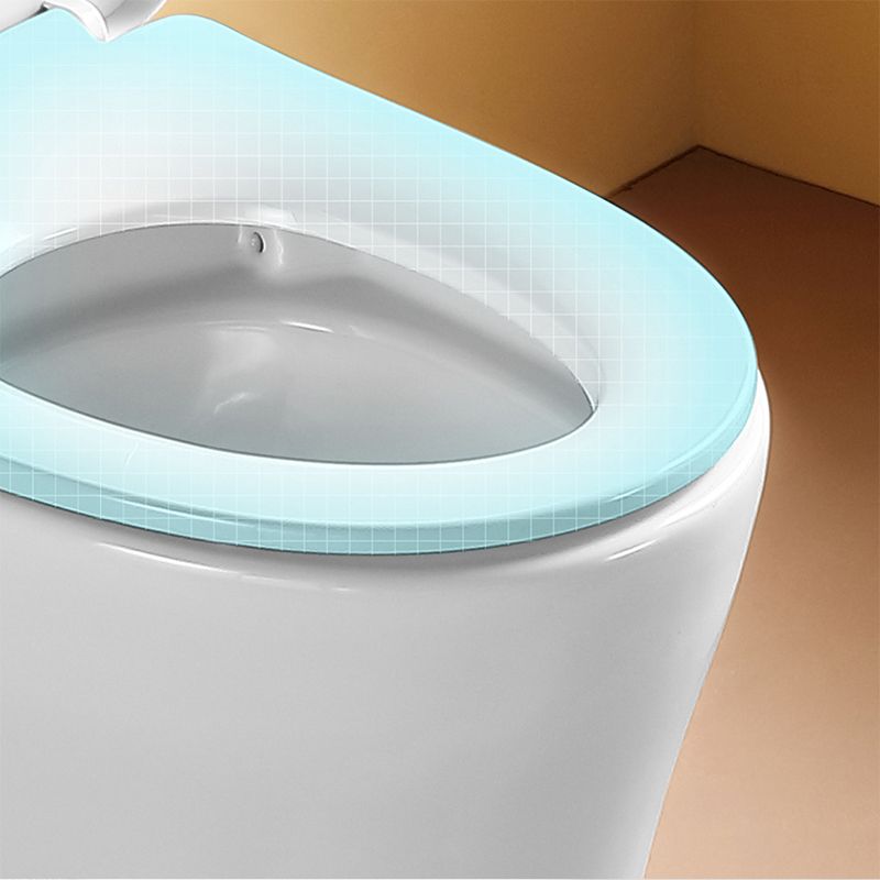 Traditional Flush Toilet Floor Mounted One-Piece Toilet Porcelain Toilet Bowl