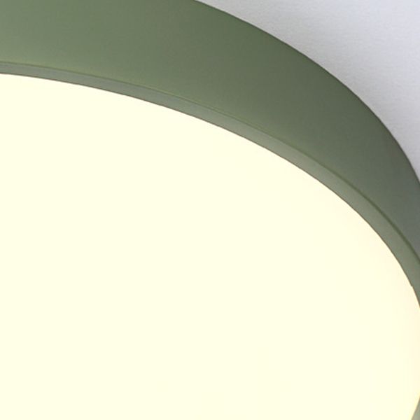 Ronde vorm LED-plafondarmatuur Macaron Eenvoudige woonkamer Acryl inbouwlamp