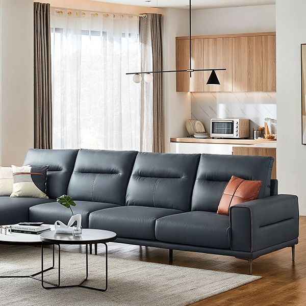 Sectional Sofa with Cushion Back 68.11" Wide Faux leather Stain-Resistant
