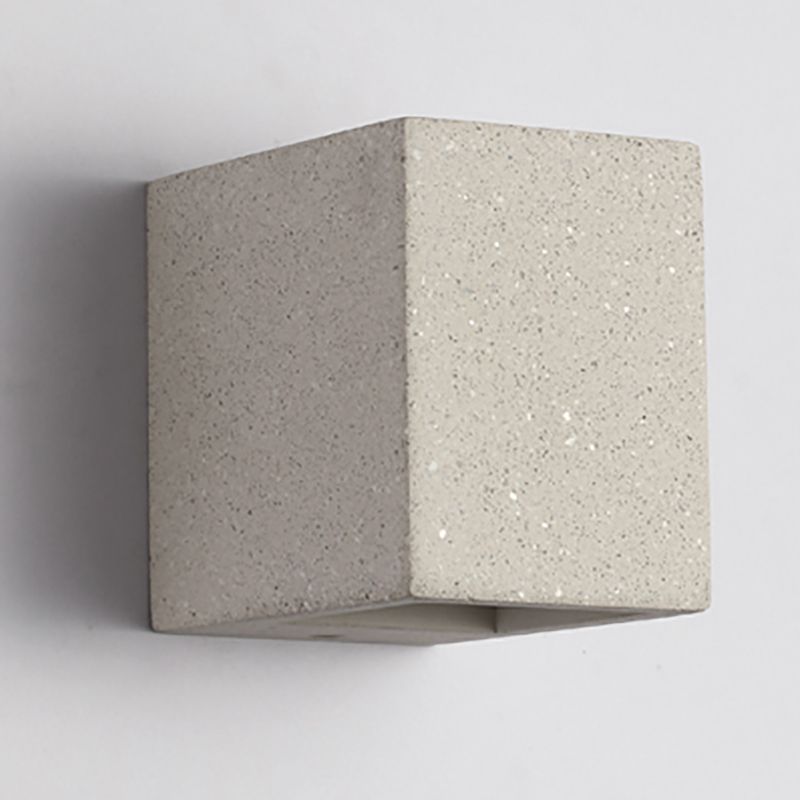 Pallen cúbico Splke Lighting Fixture Concreto Estilo simple Flush Monte Luz de pared