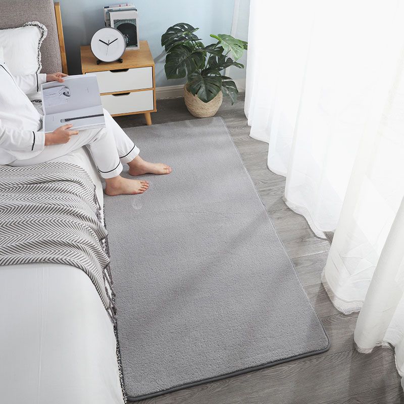Zuidwestelijke vaste kleur vloerkleed veelkleurig lamsvlees gebied Rug niet-slip rug machine wasbaar tapijt voor slaapkamer