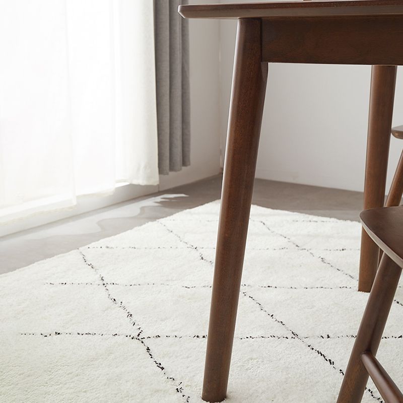 Moderner Stil Massivholz Esstisch Rechtecktisch mit 4 Beinen für Zuhause