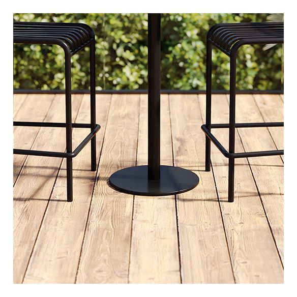 1/3/4 Pieces Industrial Round Bar Table Set Pub Table with Metal Pedestal