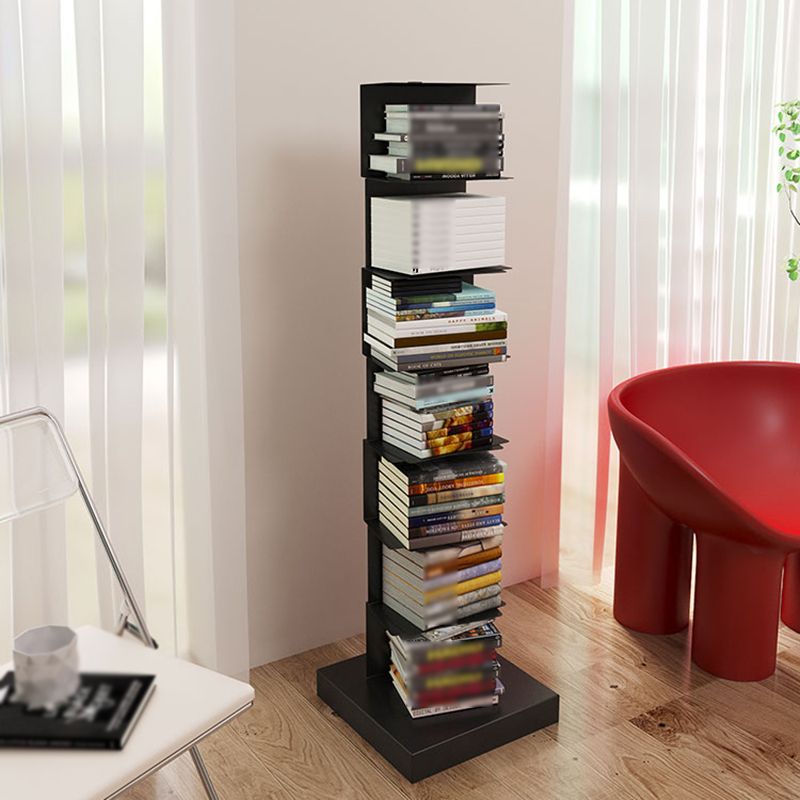 Moderne Edelstahl -Bücherregal vertikales Regalbuch für den Studienraum