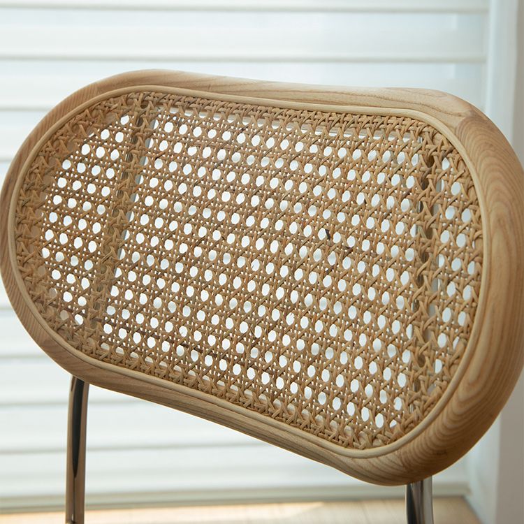 Hedendaagse stijl metalen stoelen Zet open achterkant eetkamer keukenstoel