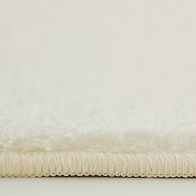 Gray Casual Rug Polyester Feather Rug Stain Resistant Rug for Drawing Room