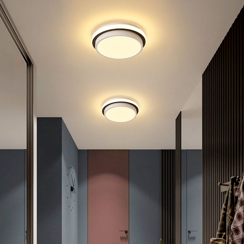 Accesorio de iluminación de techo LED de montaje empotrado contemporáneo, luz de montaje en techo para vestíbulo