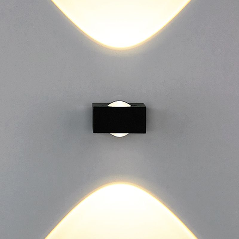 Square Shape Metal Wall Light Modern Style Multi Lights Wall Mount Light Fixture