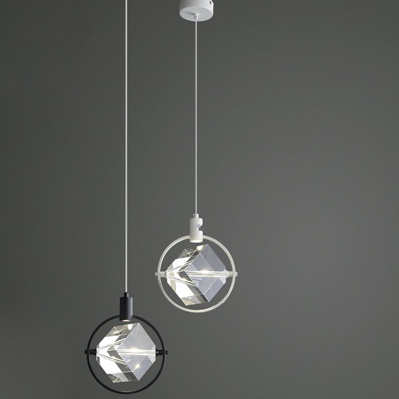 Crystal Hanging Light Modern Style Pendent Lighting Fixture for Sitting Room