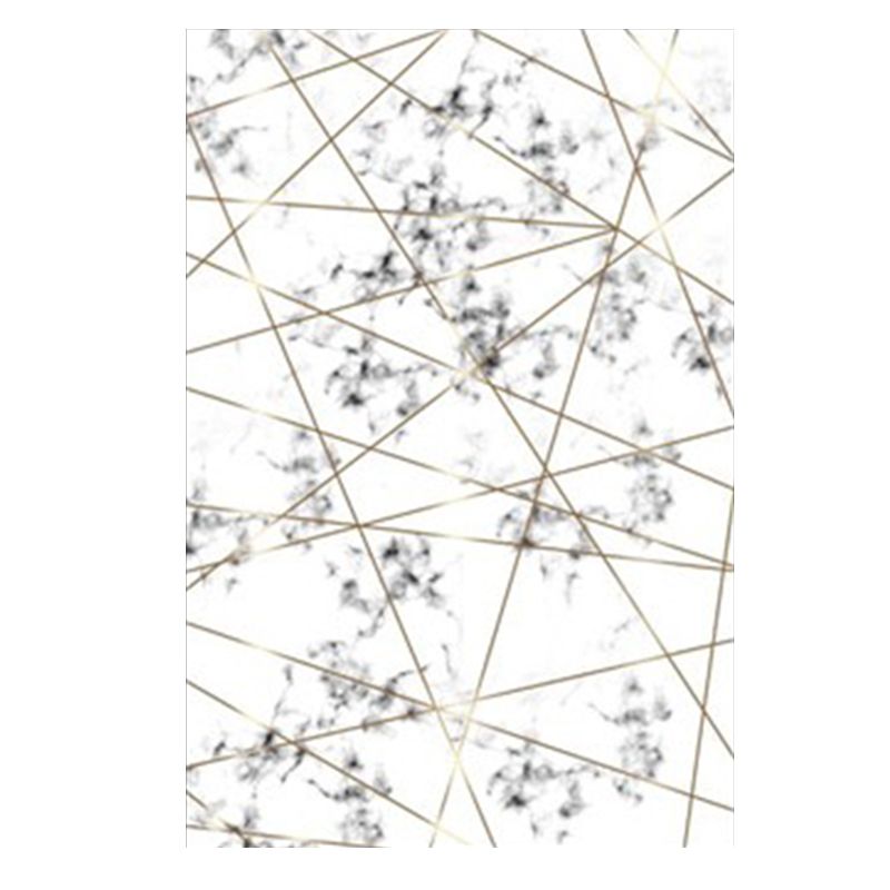 Trendy Marble Surface Print Rug Contemporary Creative Area Rug Polyester Friendly Washable Carpet for Home Decoration