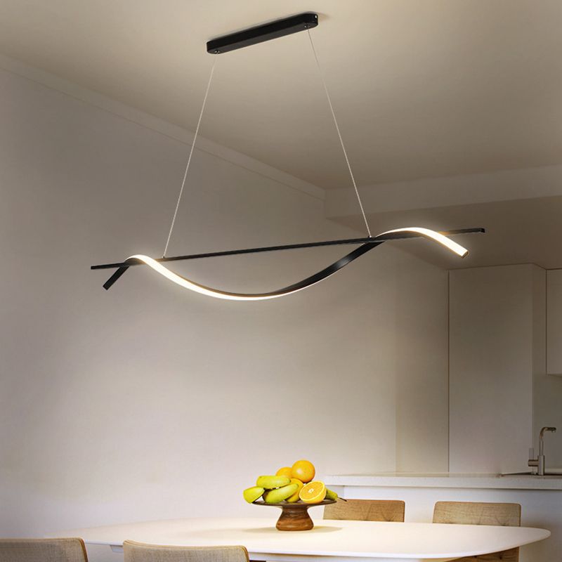 Modernism White/Black Kitchen Island Lighting Unique Ceiling Light for Bedroom