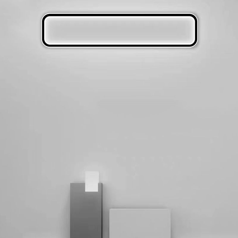 Rectangle Shape Metal Wall Light Modern Style 1 Light Wall Mounted Lamp