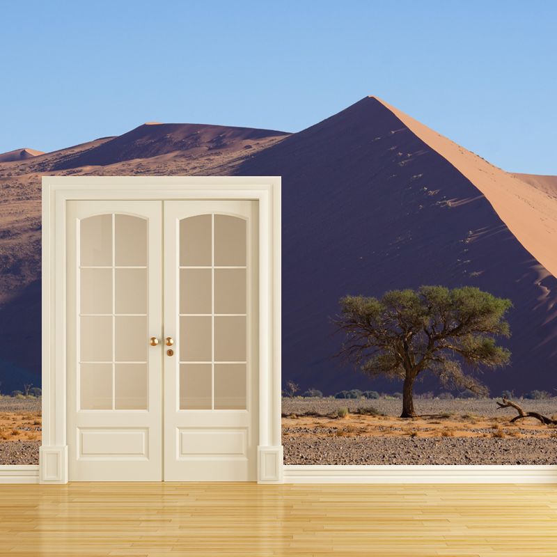 Soft Color Desert Mural Decal Nature Scenery Modern Mildew Resistant Wall Art