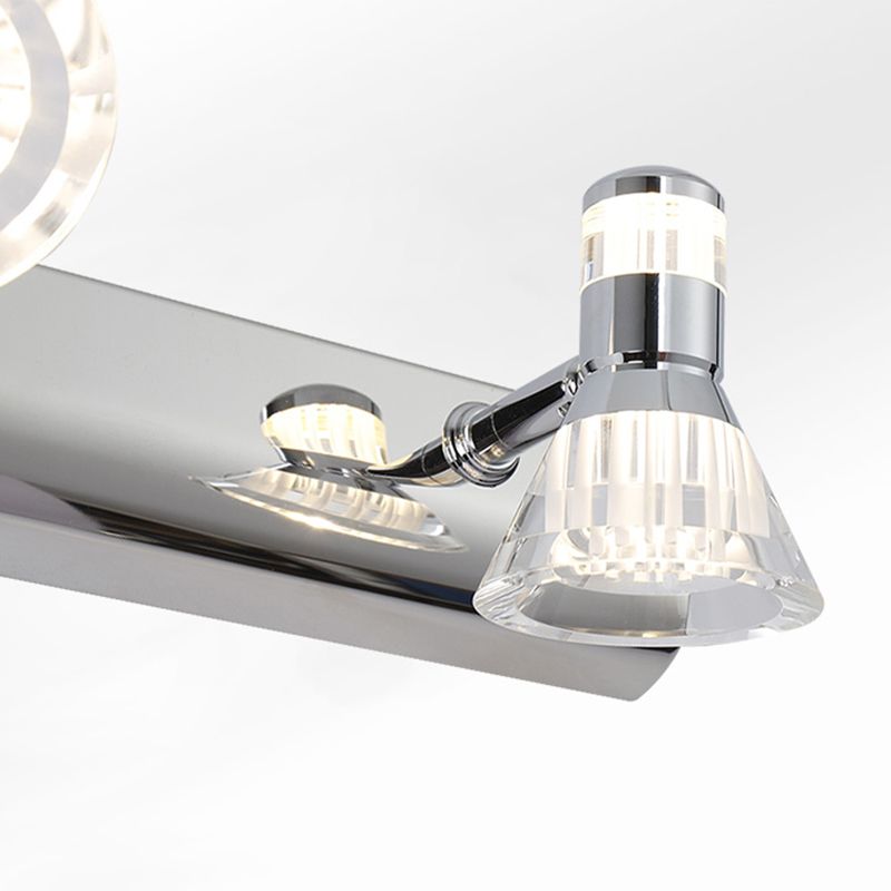 Metal Mirror Wall Lights Modern Simple Stlye Multi Heads Wall Mount Fixture