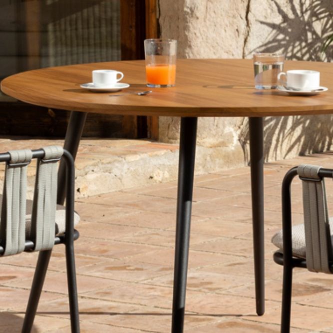 Boho Round Dining Table Set 1/3/4/5 Pieces Patio Dining Table Set