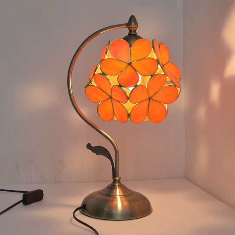 Bloementafel licht eenvoud stijl metalen nachttafellamp voor slaapkamer
