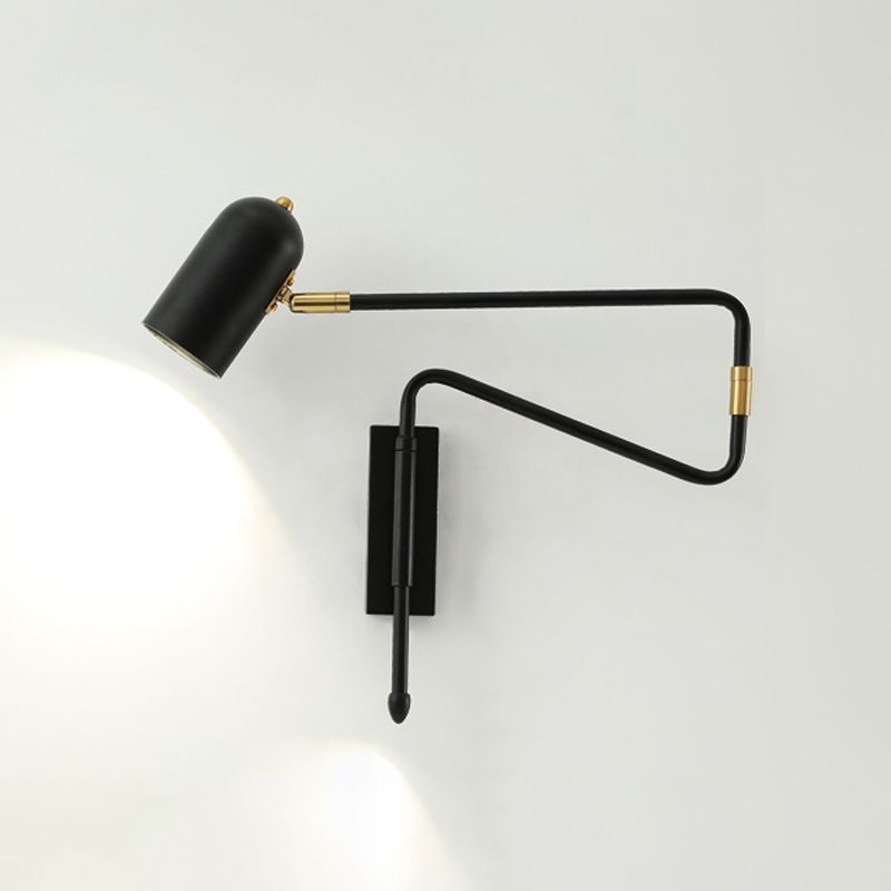 Metalen geometrische schaduwmuuronderdelen in moderne stijl zwenkarmwandverlichting