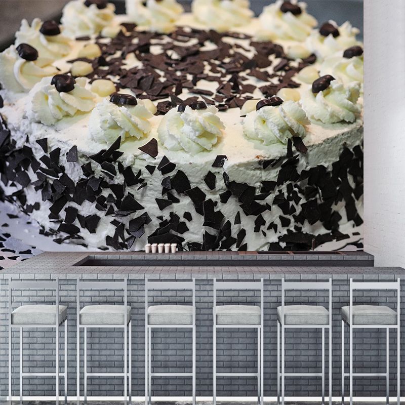 Customized Photography Birthday Cake Dessert Mural Wallpaper Commerce Shop Decoration