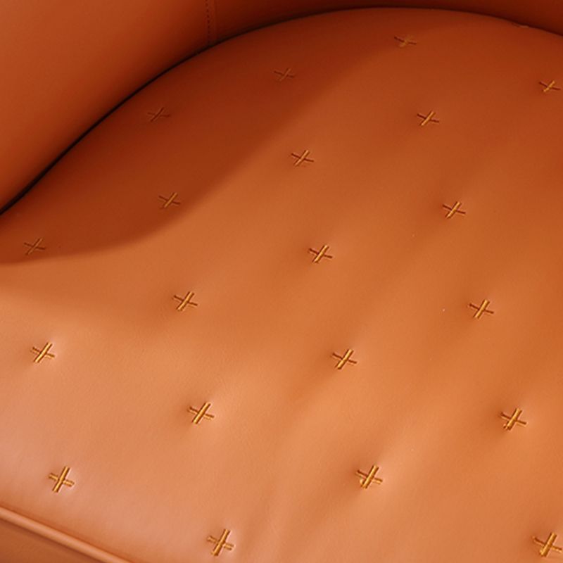 23.23"L x 23.23"W x 35.43"H Modern Tight Back Flared Arms Barrel Chair