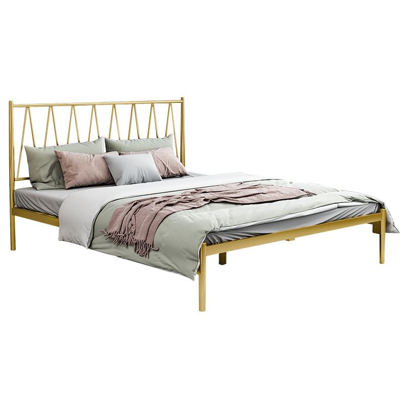 Metal Open-Frame Bed Minimalist Mattress Included Standard Bed