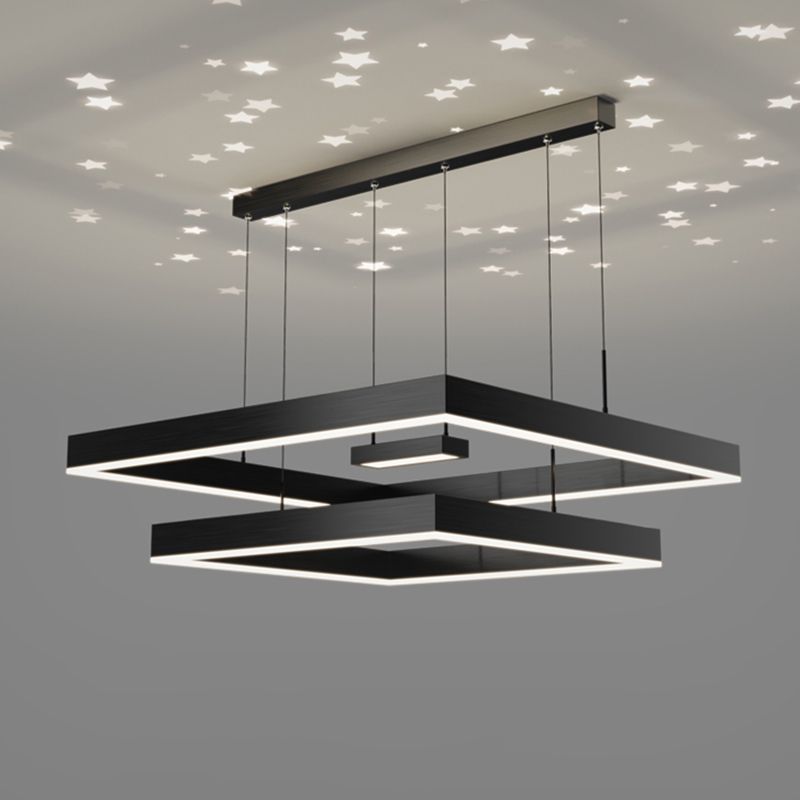 Modern Chandelier Lights Multiple Squares Chandelier Lighting Fixtures
