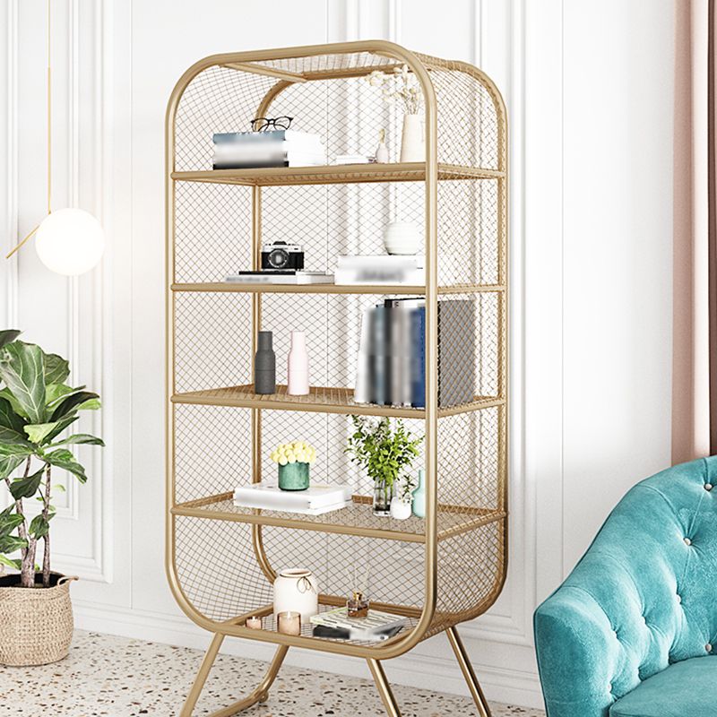 Closed Metal Bookcase Shelf Industrial Shelves for Study Room