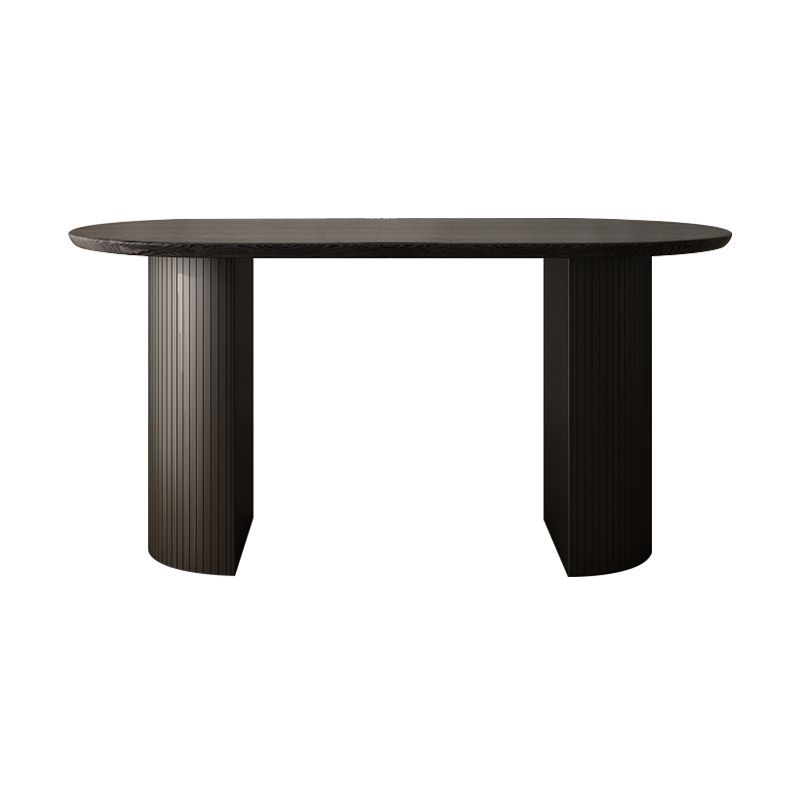 63 "Mesa de comedor moderna Mesa de comedor de pedestal ovalado para uso doméstico
