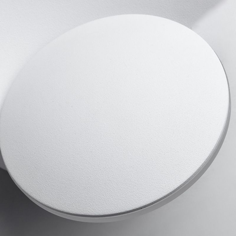 Moderner Stil runder Schatten Wandleuchten Metall 1-Licht-Wandmontage Beleuchtung