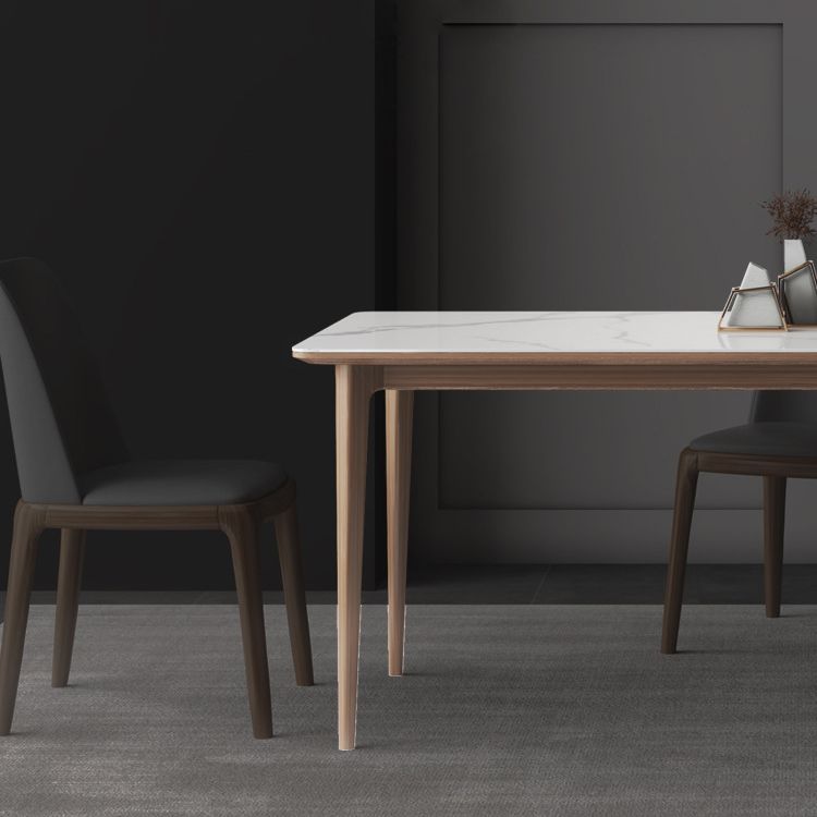 Modern Sintered Stone Top Dining Set Rectangle 1/2/3/4/7 Pieces Dining Room Table Set