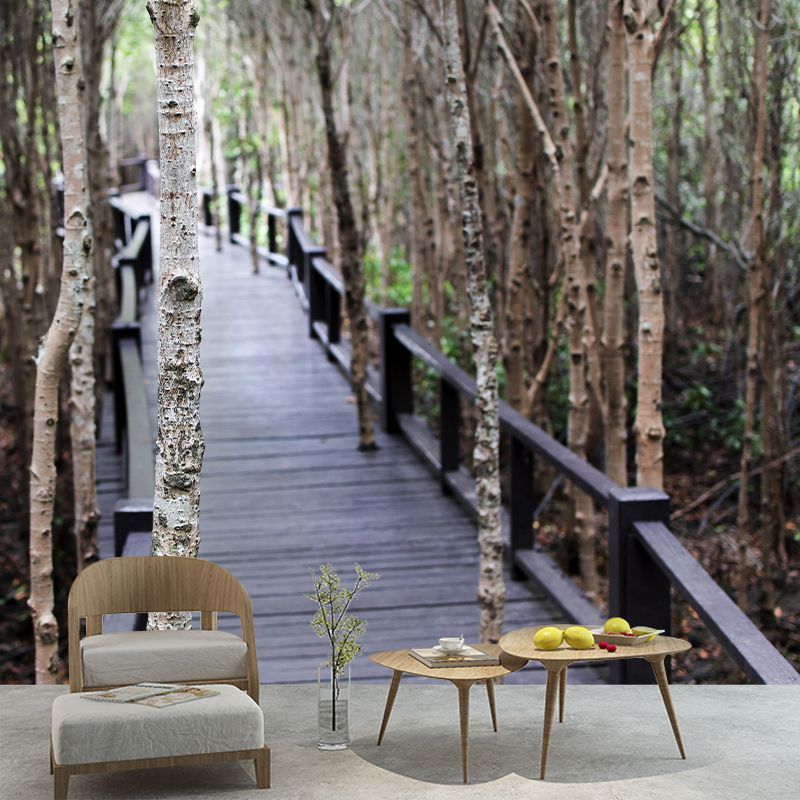 Eco-friendly Space Extension Mural Horizontal Photography for Room