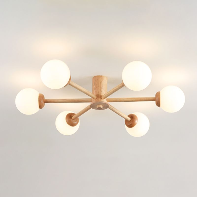 Spoetnik-plafondlamp Glazen kap Inbouwlamp voor kledingwinkel