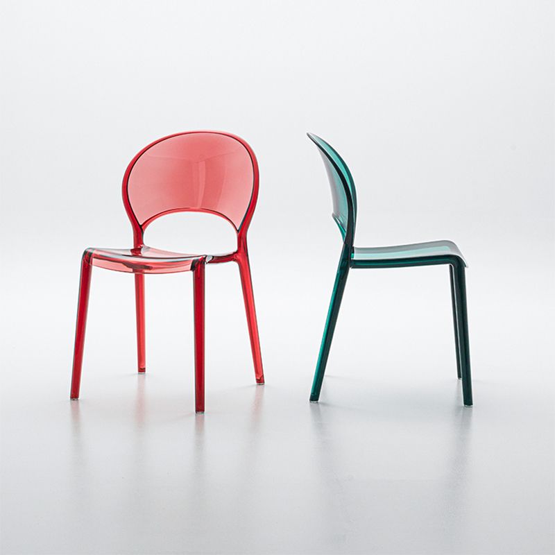 Nordic Style Colorful Side Chair Plastic Side Dining Chair for Home Use