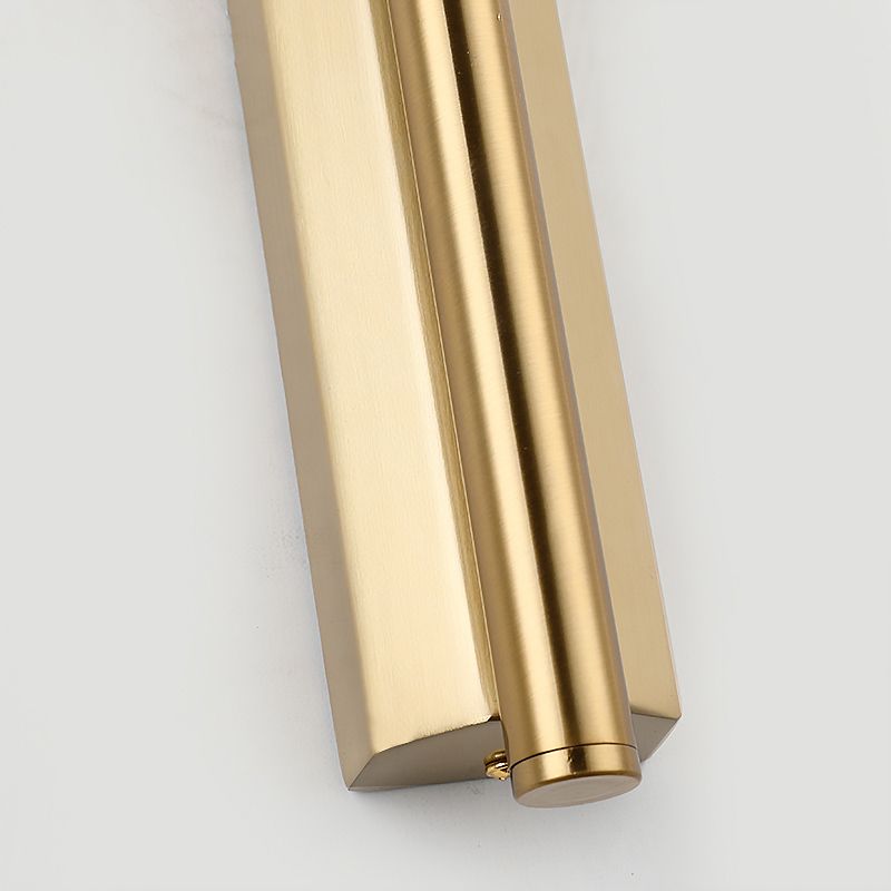 Sconce da parete lineare a 1 luce moderna illuminazione da parete in stile semplice in oro e cromo nero e ottone