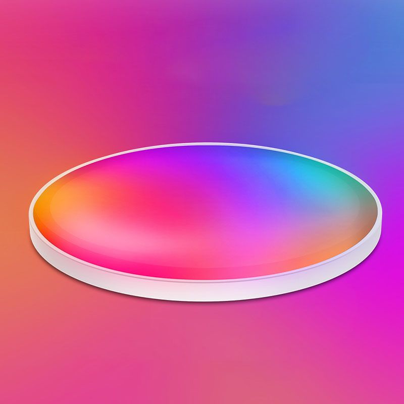Circolo Camera Da Letto Flush Montaggio Soffitto Light Acrilico RGB Simple Flush Montaggio Illuminazione in bianco