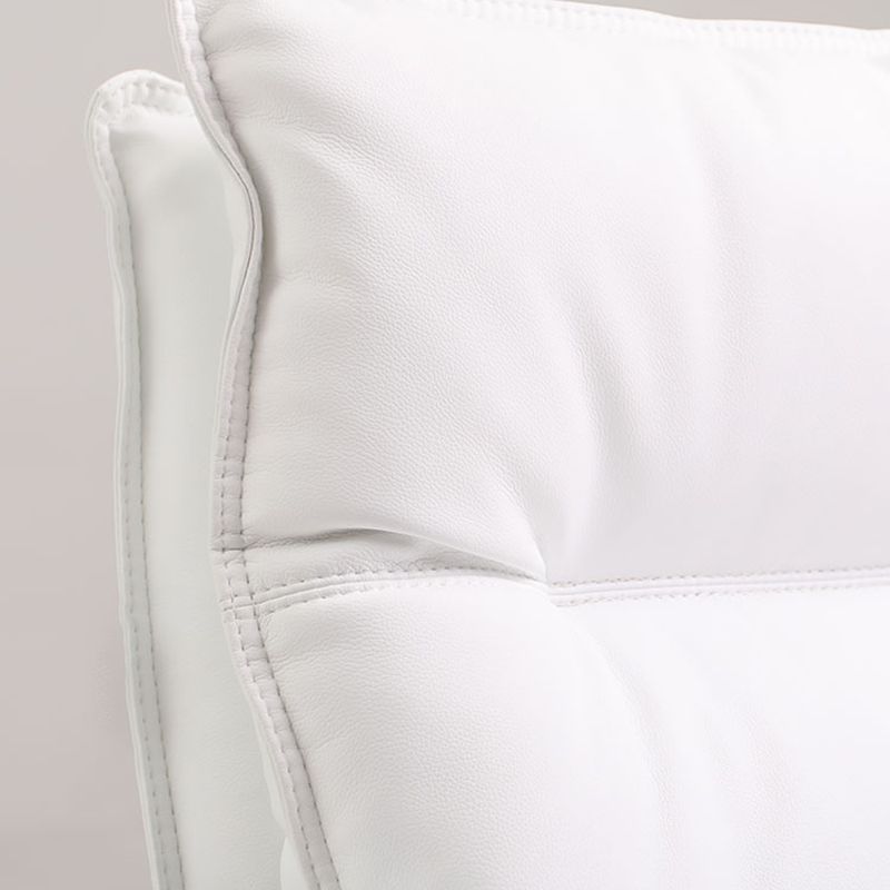 Fixed Arms Desk Chair Modern No Distressing Leather Office Chair