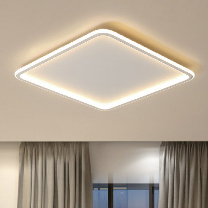 Extra dunne slaapkamer LED-inbouw aluminium moderne inbouwplafondlamp in wit