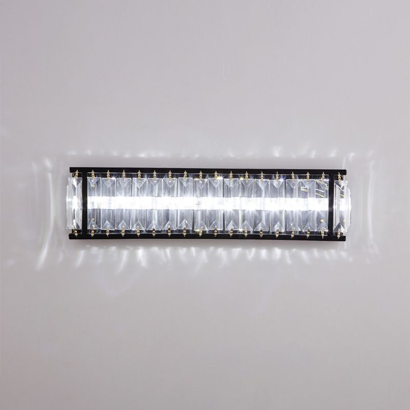 Crystal Rectangular Sconce Lightture LED LED MORD MUR MUR MURD MORD