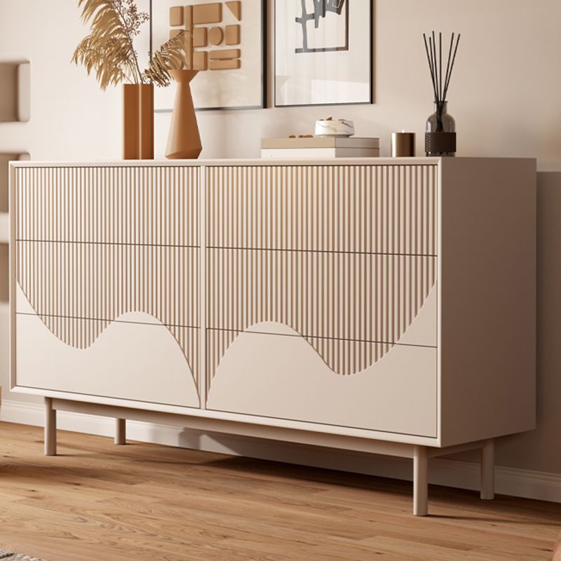 Contemporary Storage Chest Dresser Wooden Chest with Drawers