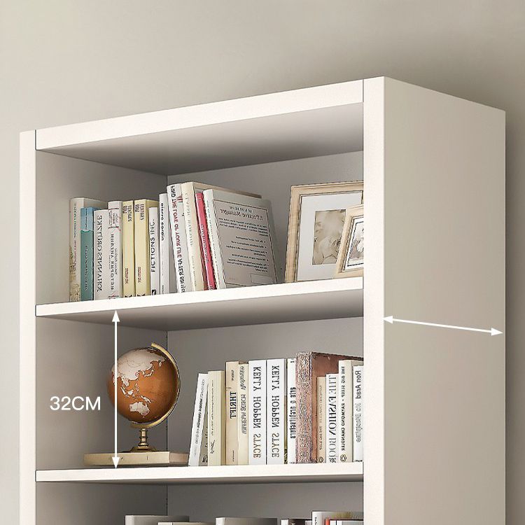 Closed Back Standard Bookcase Scandinavian Engineered Wood Bookshelf