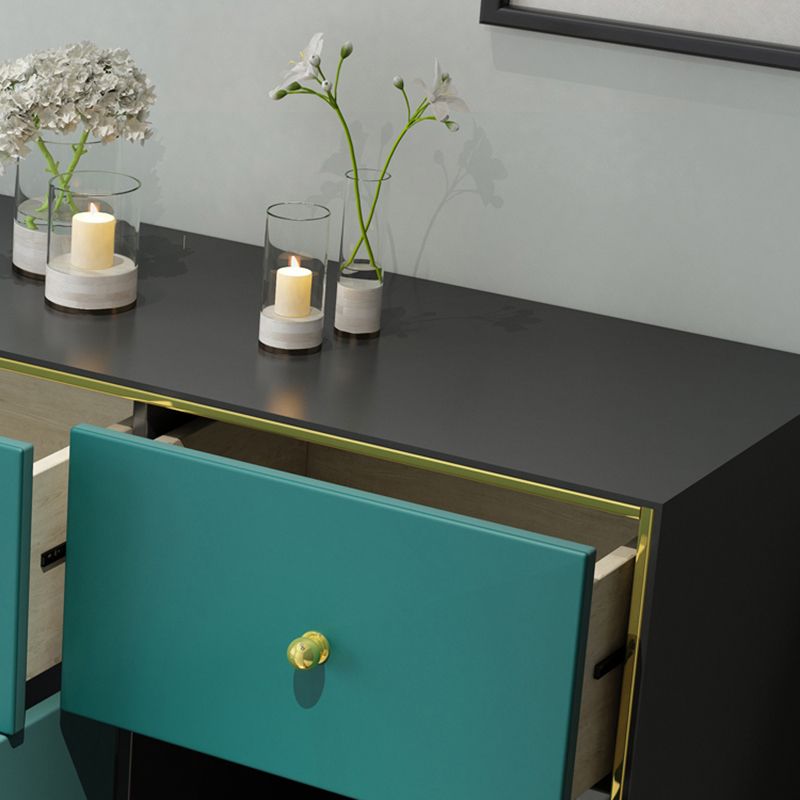 47.5"L Wood Dining Room Sideboard Cabinet Modern Credenza with Storage and Drawer