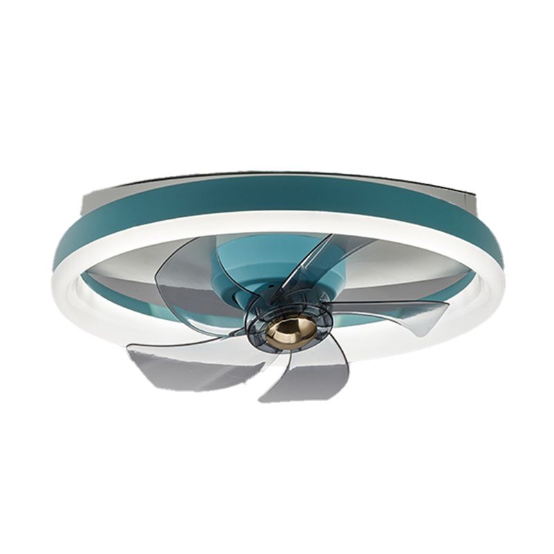 1 Light Ceiling Fan Lighting Modern Style Metal Ceiling Fan Light for Bedroom