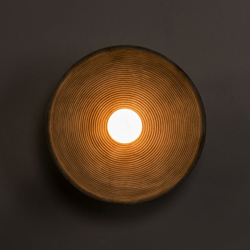 Simple Circle Wall Lamps Resin Wall Light Fixtures for Living Room